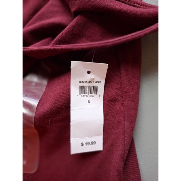 Gap V-Neck Sleeveless Bodysuit Womens Small Maroon - Picture 4 of 8